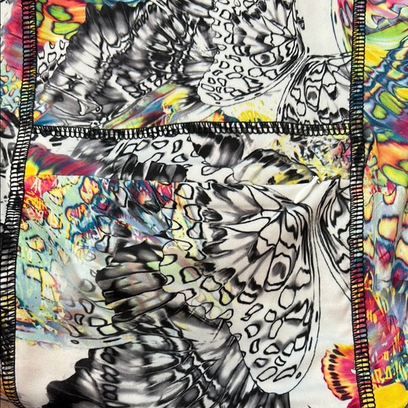 Sno Skins Colorful Butterfly Women's Lightweight Zip Up Jacket Size Large - Picture 11 of 12